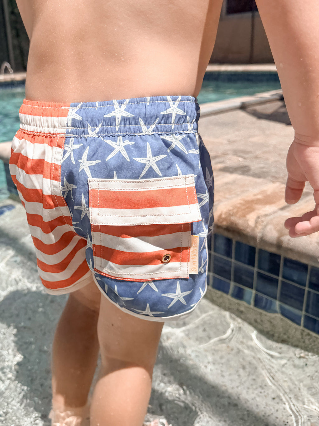 Starfish & Stripes Swim Trunks