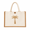 Sun Kids Embroidered Palm Tote Bag